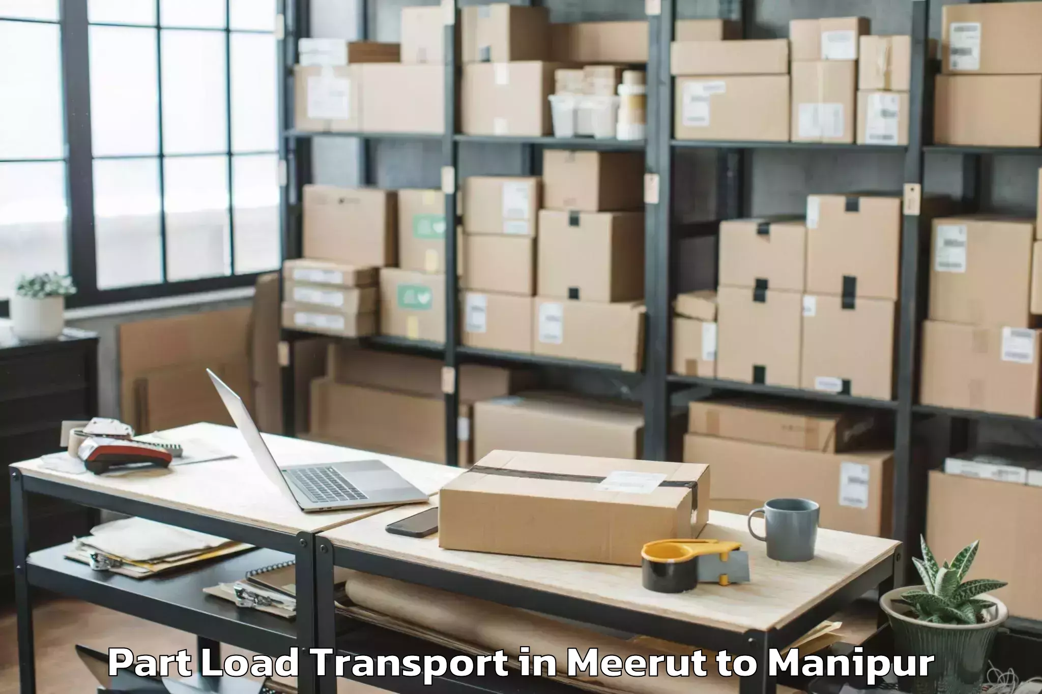 Expert Meerut to Wangjing Part Load Transport